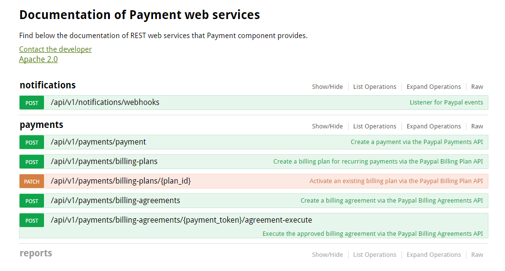 Screenshot of the Payment Solution developed by SILO